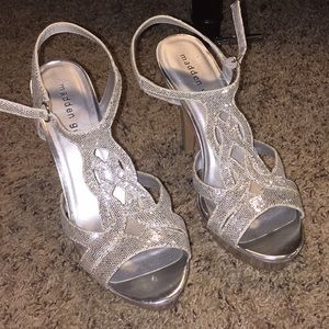 Madden Girl silver heels